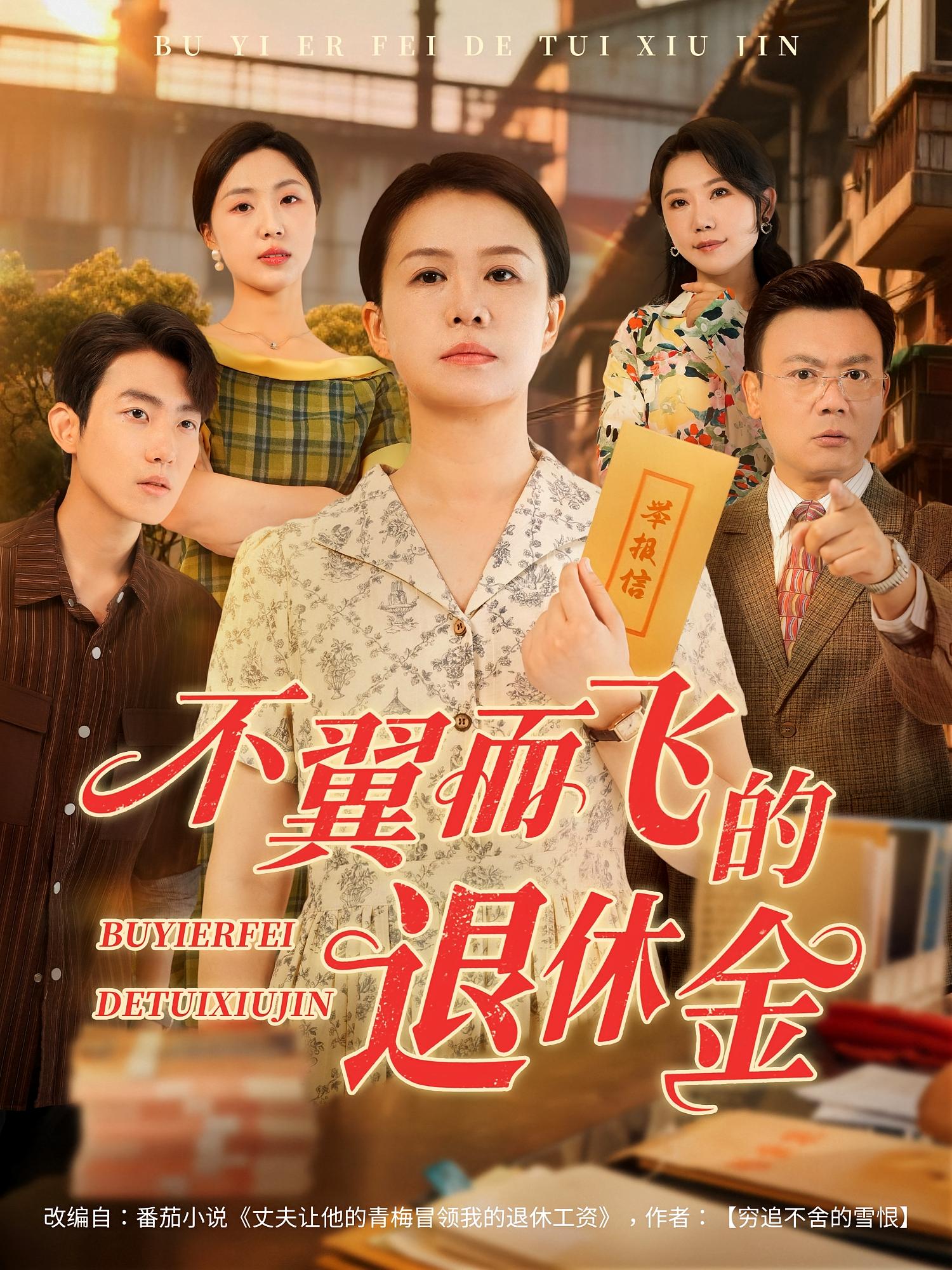 不翼而飞的退休金海报