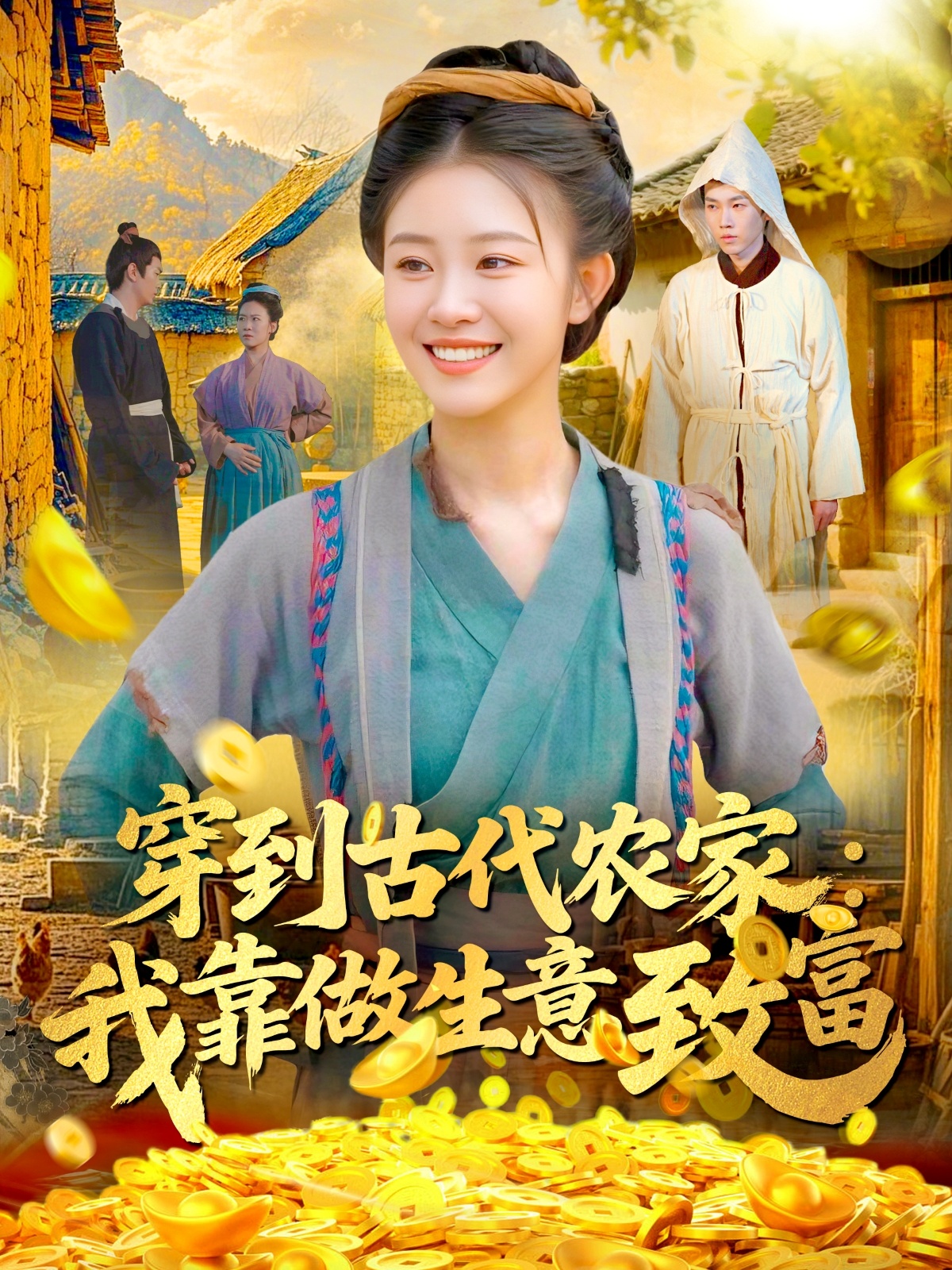 穿到古代农家我靠做生意致富海报