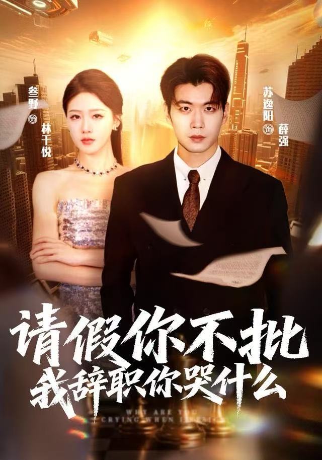 请假你不批，我辞职你哭什么海报