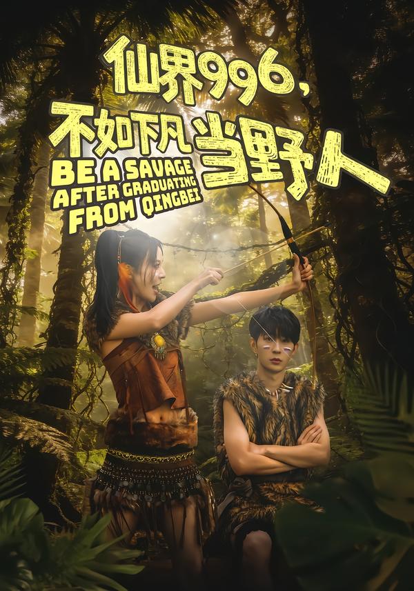 仙界996，不如下凡当野人海报