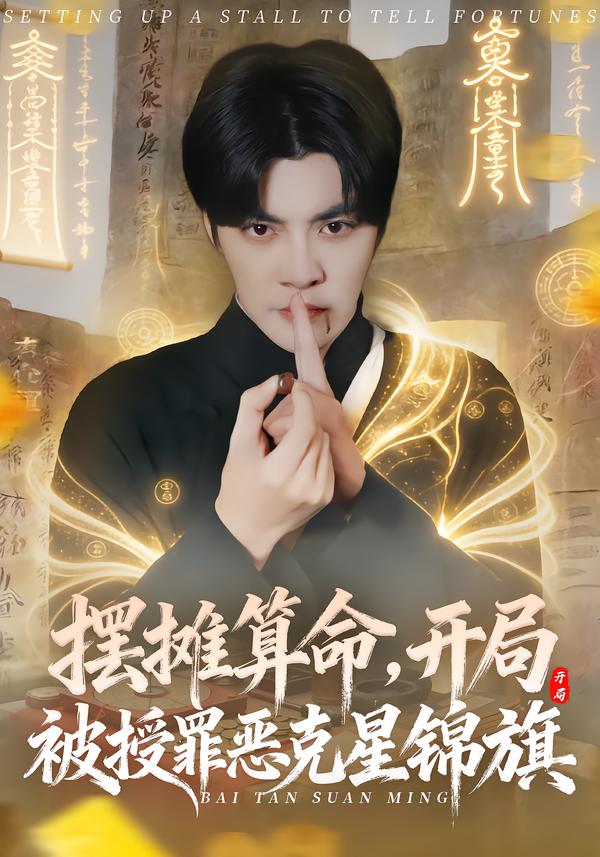 摆摊算命，开局被授罪恶克星锦旗海报