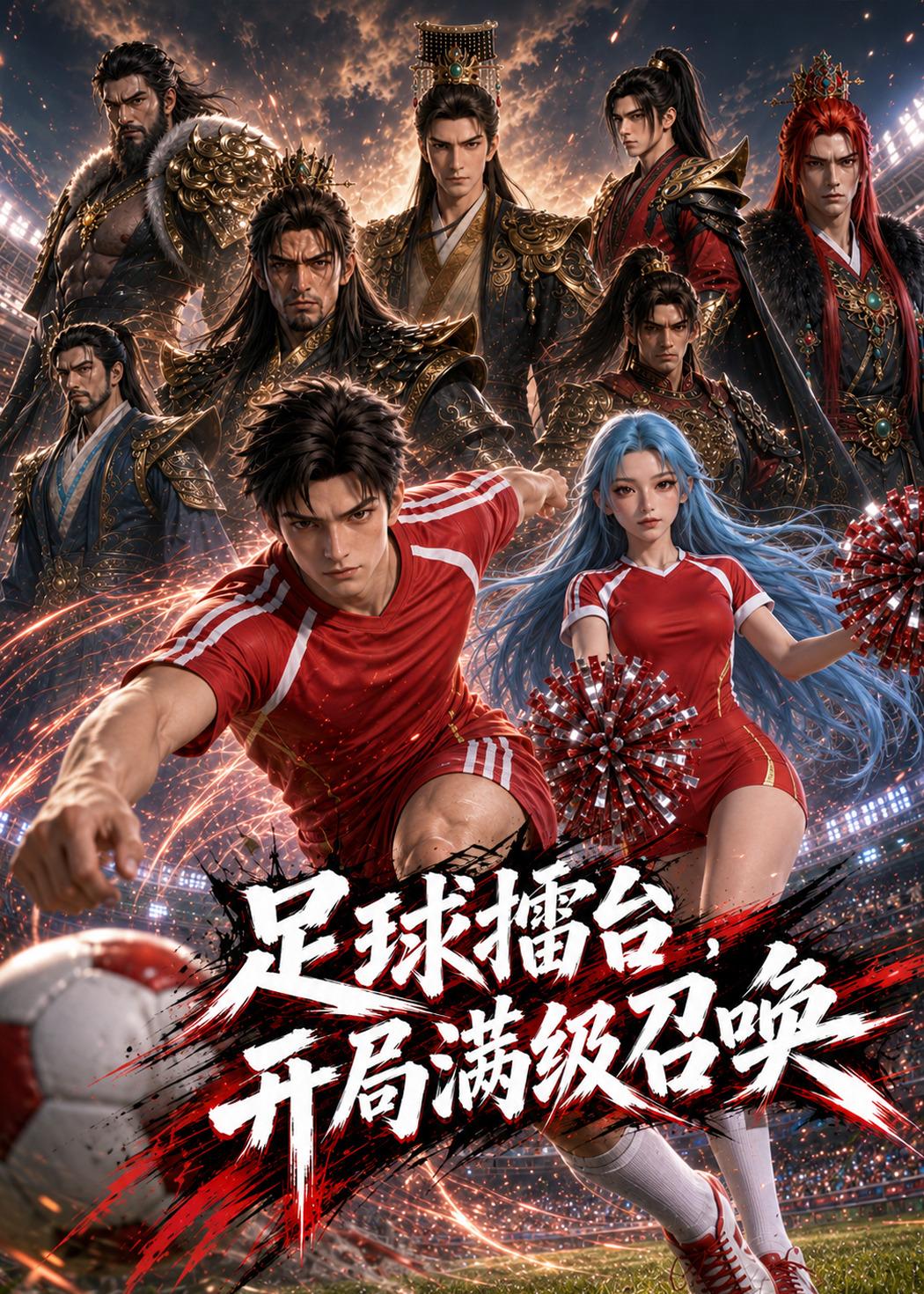 足球擂台，开局满级召唤海报