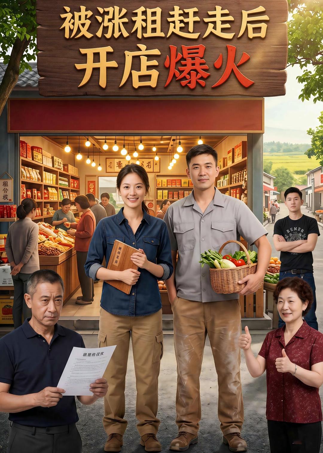 被涨租赶走后开店爆火海报