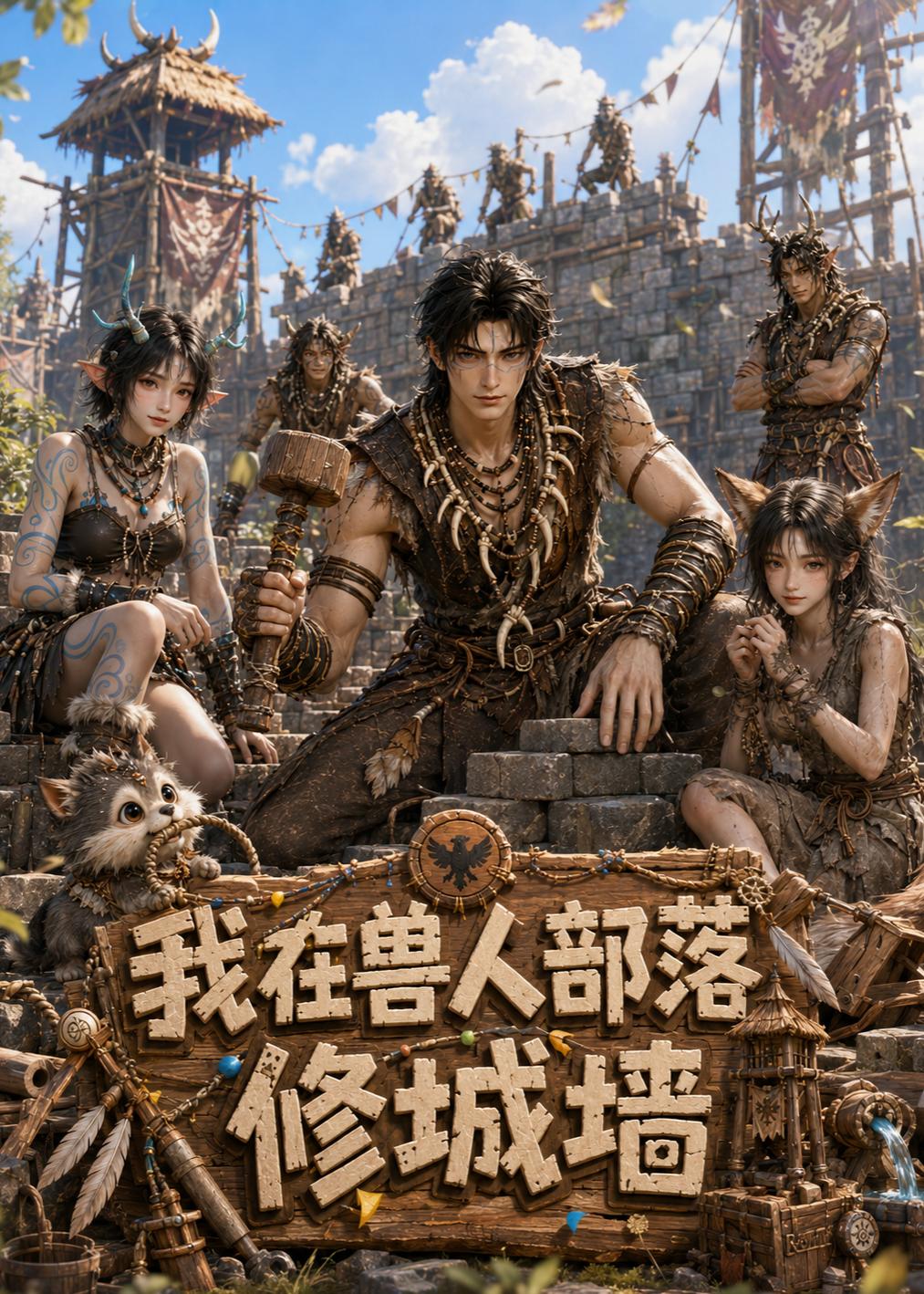 我在兽人部落修城墙海报