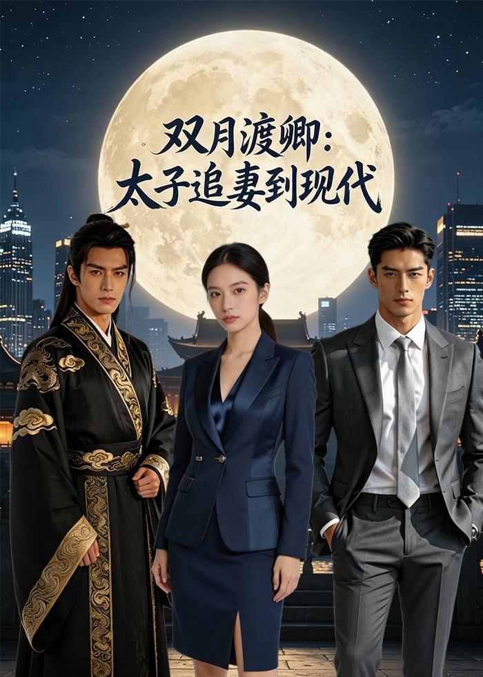双月渡卿：太子追妻到现代海报