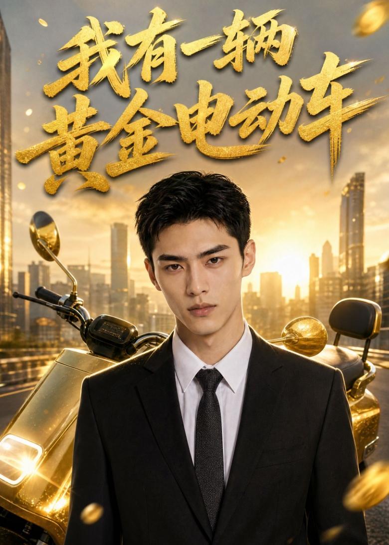 我有一辆黄金电动车海报