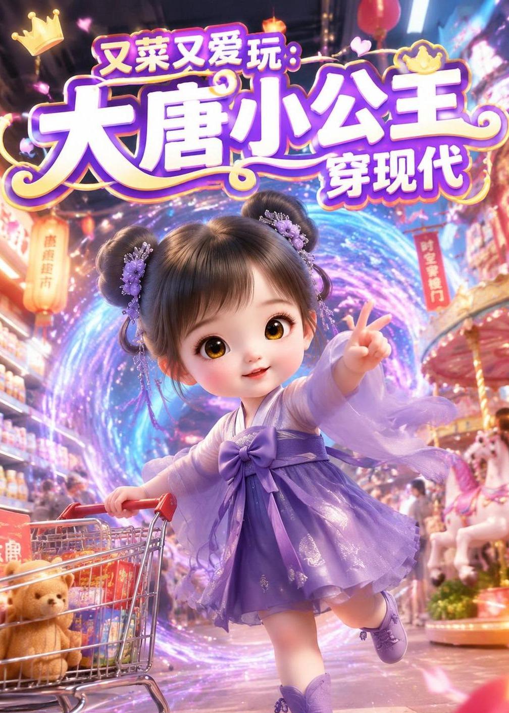 又菜又爱玩：大唐小公主穿现代海报