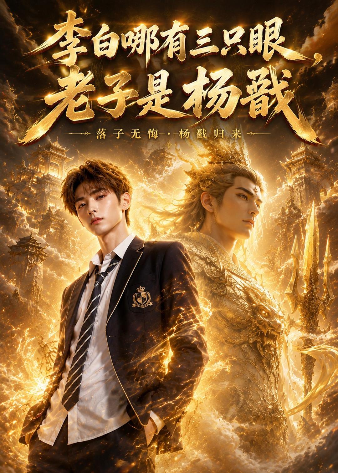 李白哪有三只眼，老子是杨戬海报