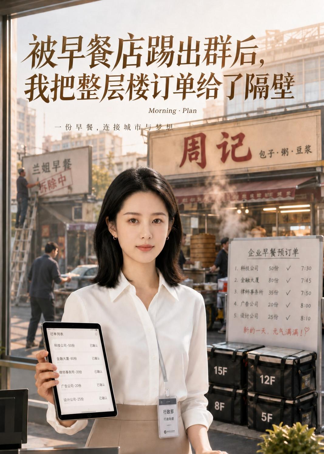 被早餐店踢出群后，我把整层楼订单给了隔壁海报