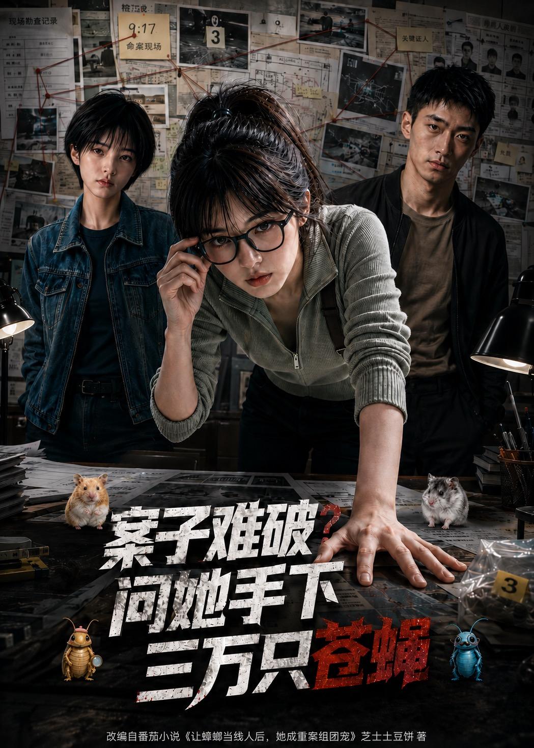 案子难破：问她手下三万只苍蝇海报