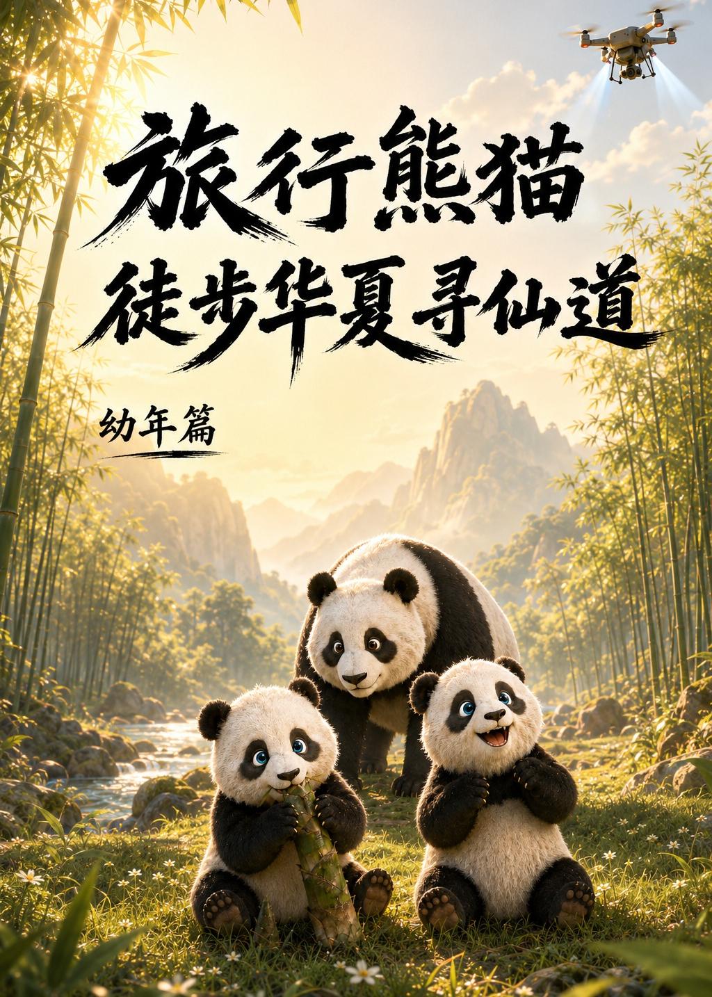 旅行熊猫：徒步华夏寻仙道海报