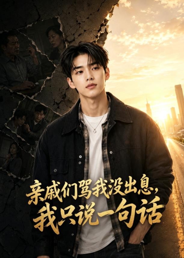 亲戚们骂我没出息，我只说一句话海报