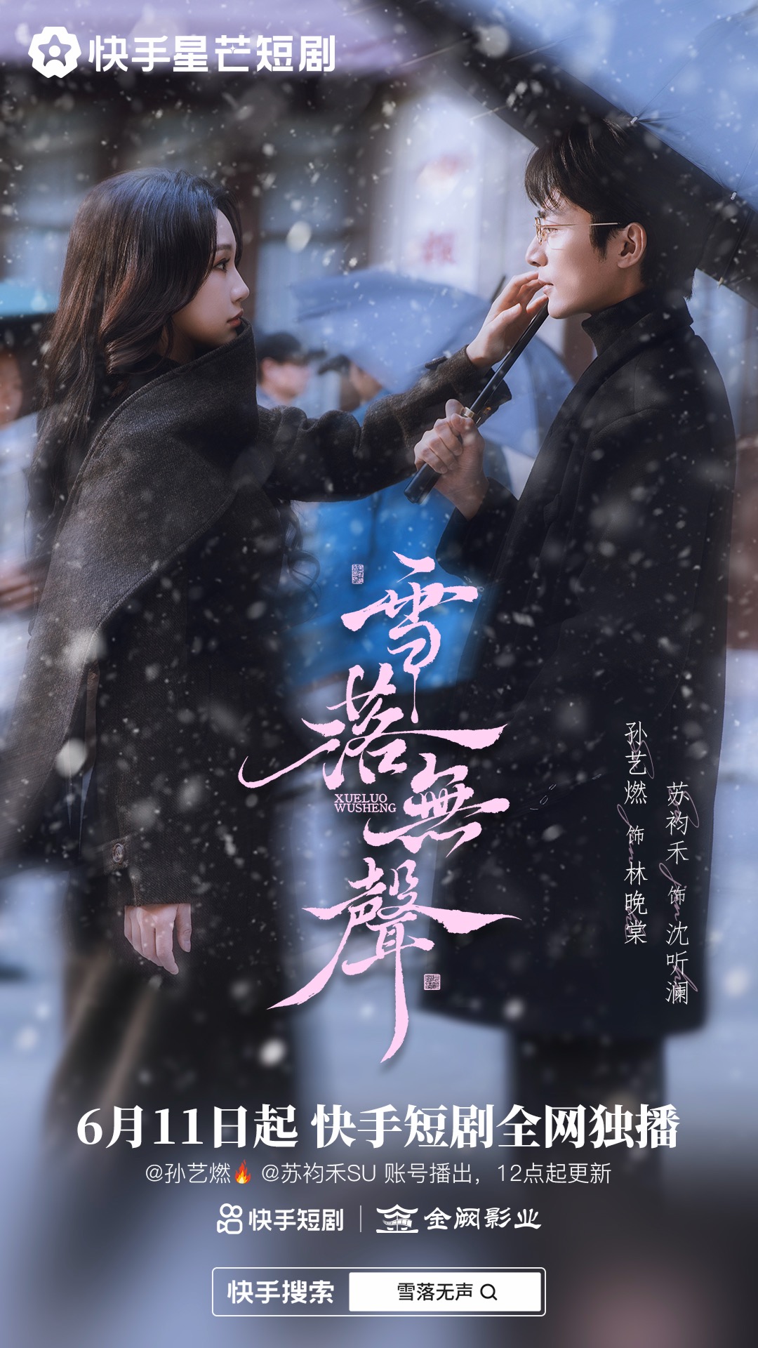 雪落无声海报