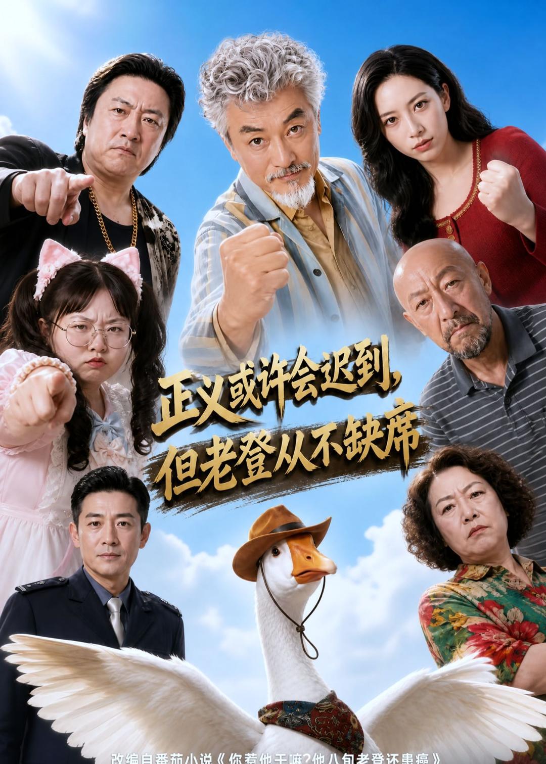 正义或许会迟到，但老爸从不缺席海报