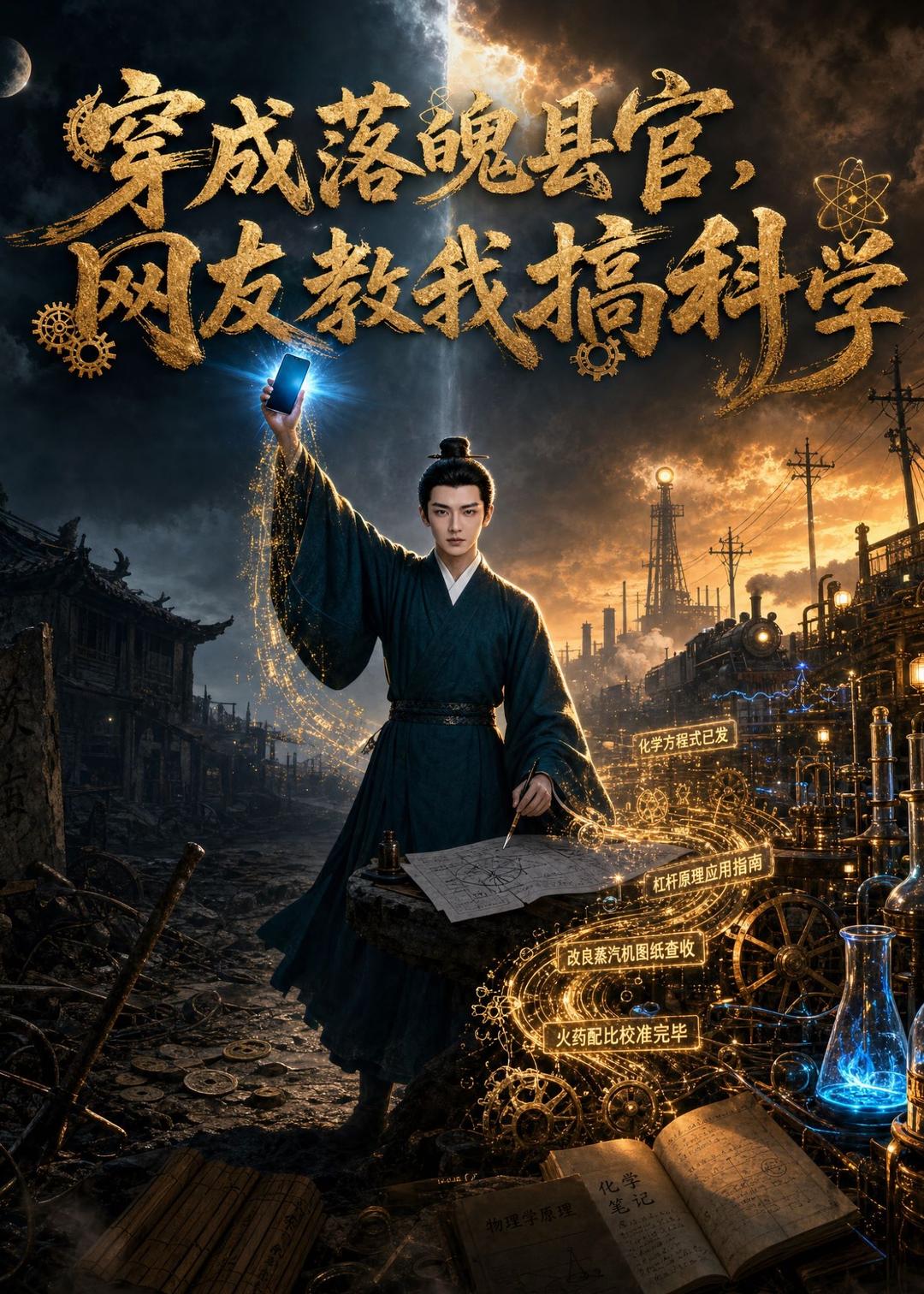 穿成落魄县官，网友教我搞科学海报