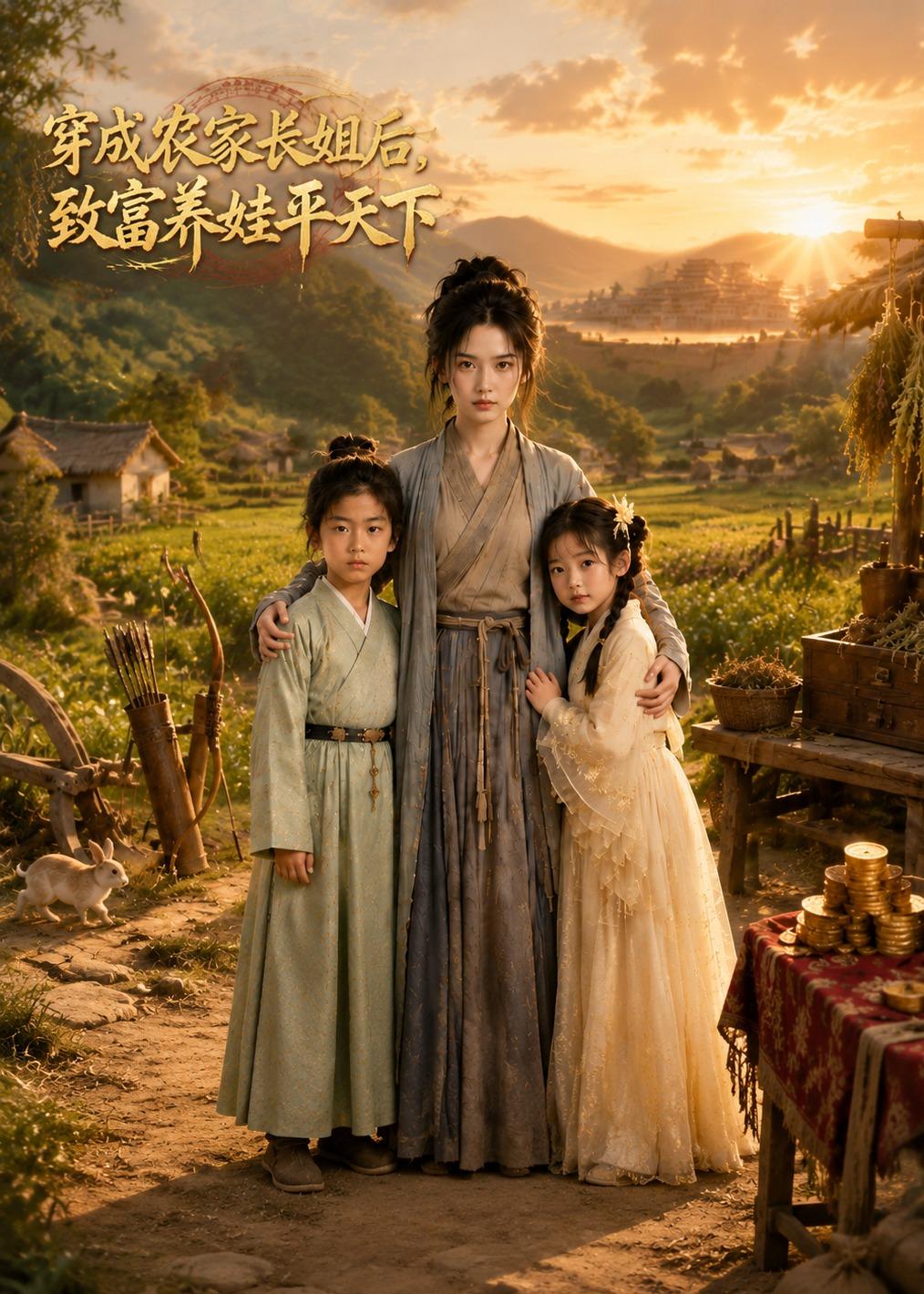 穿成农家长姐后，致富养娃平天下海报