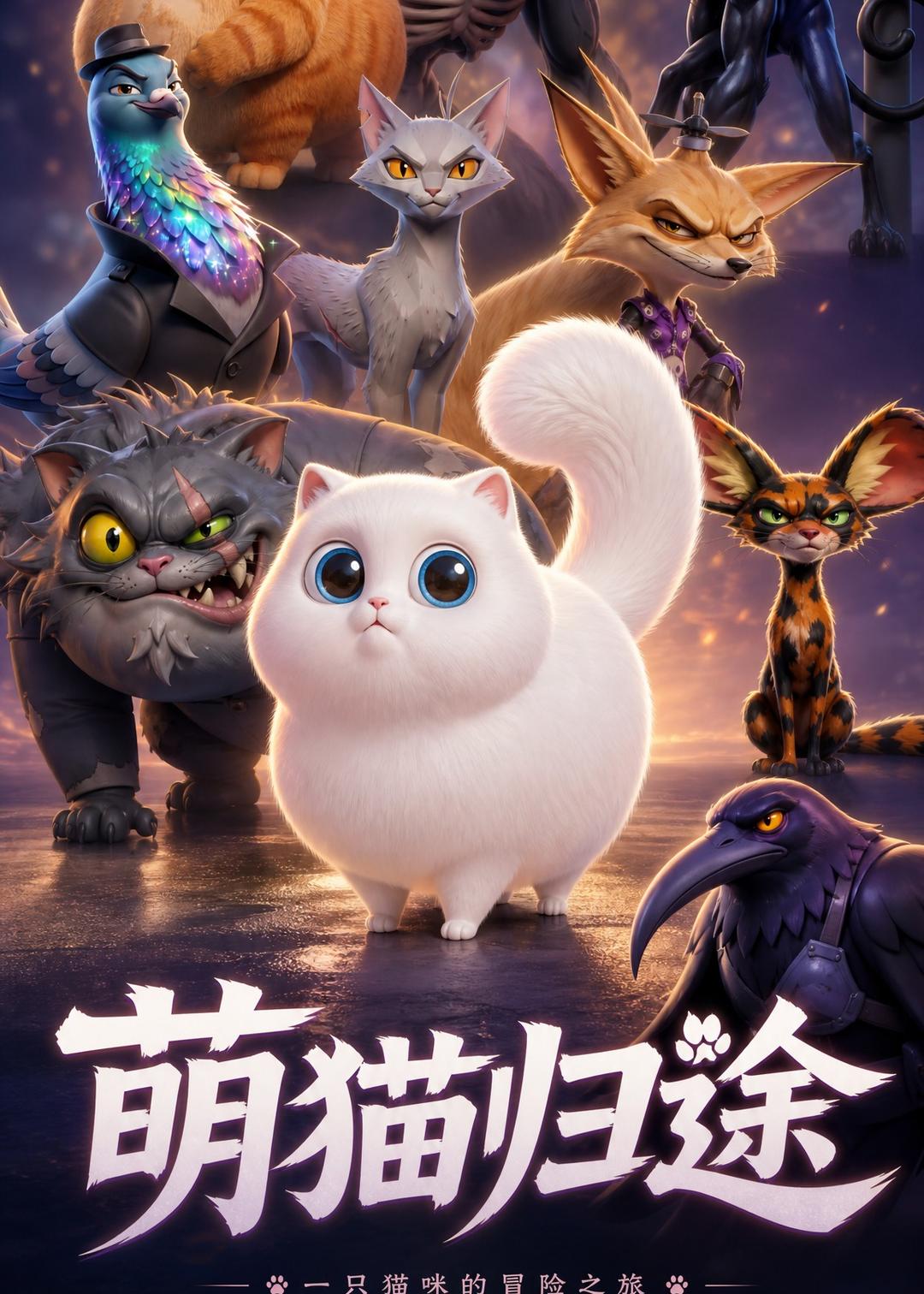萌猫归途海报