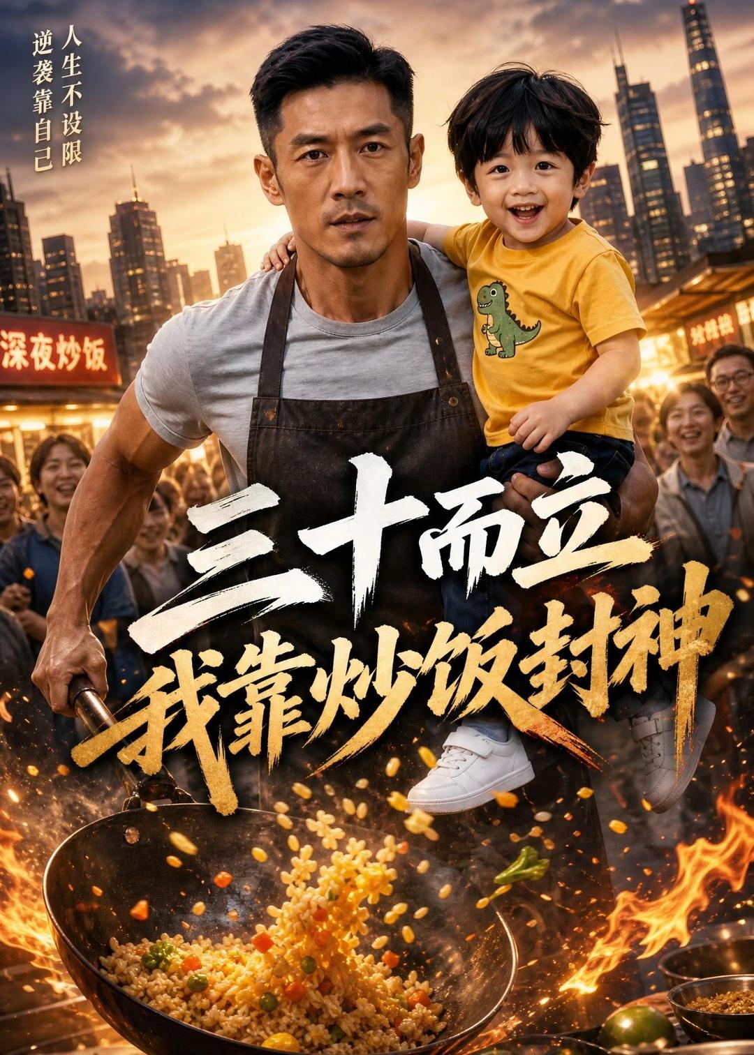 三十而立，我靠炒饭封神海报