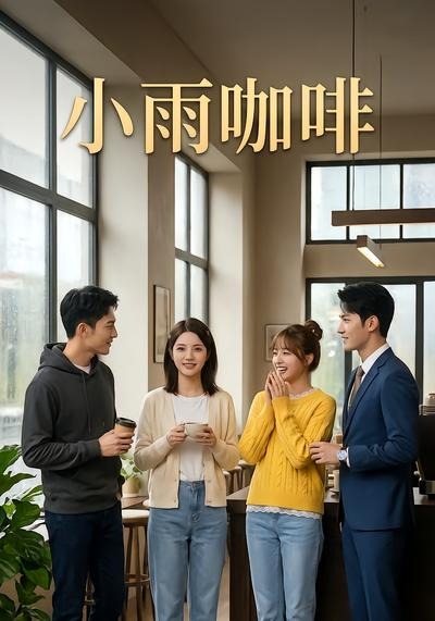 小雨咖啡海报