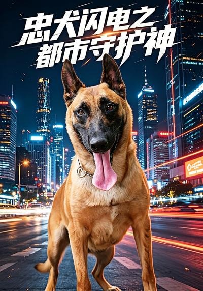 忠犬闪电之都市守护神海报