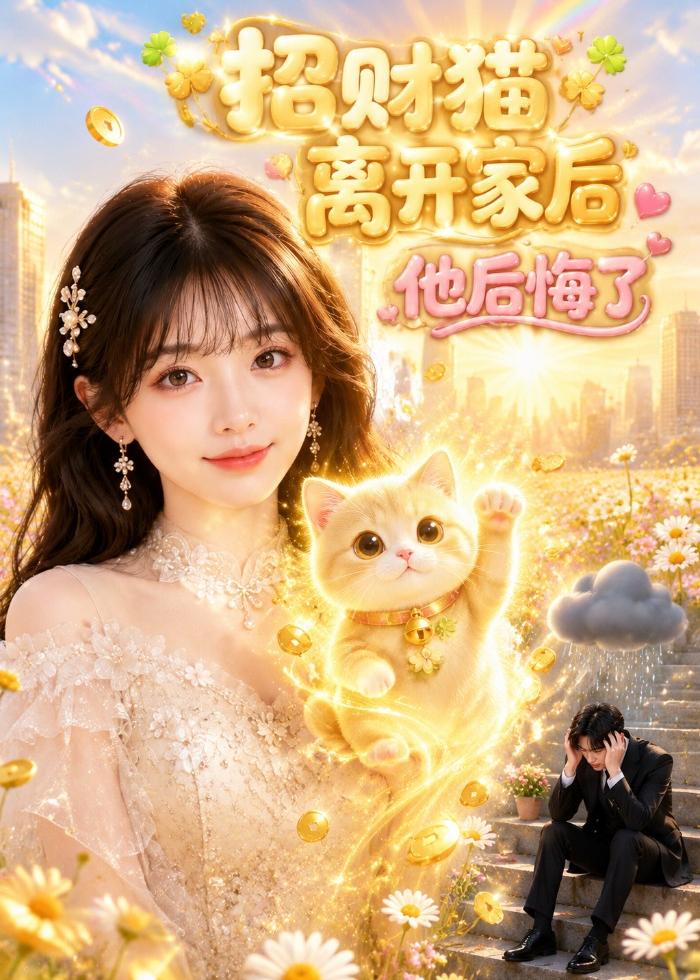 招财猫离开家后，他后悔了海报