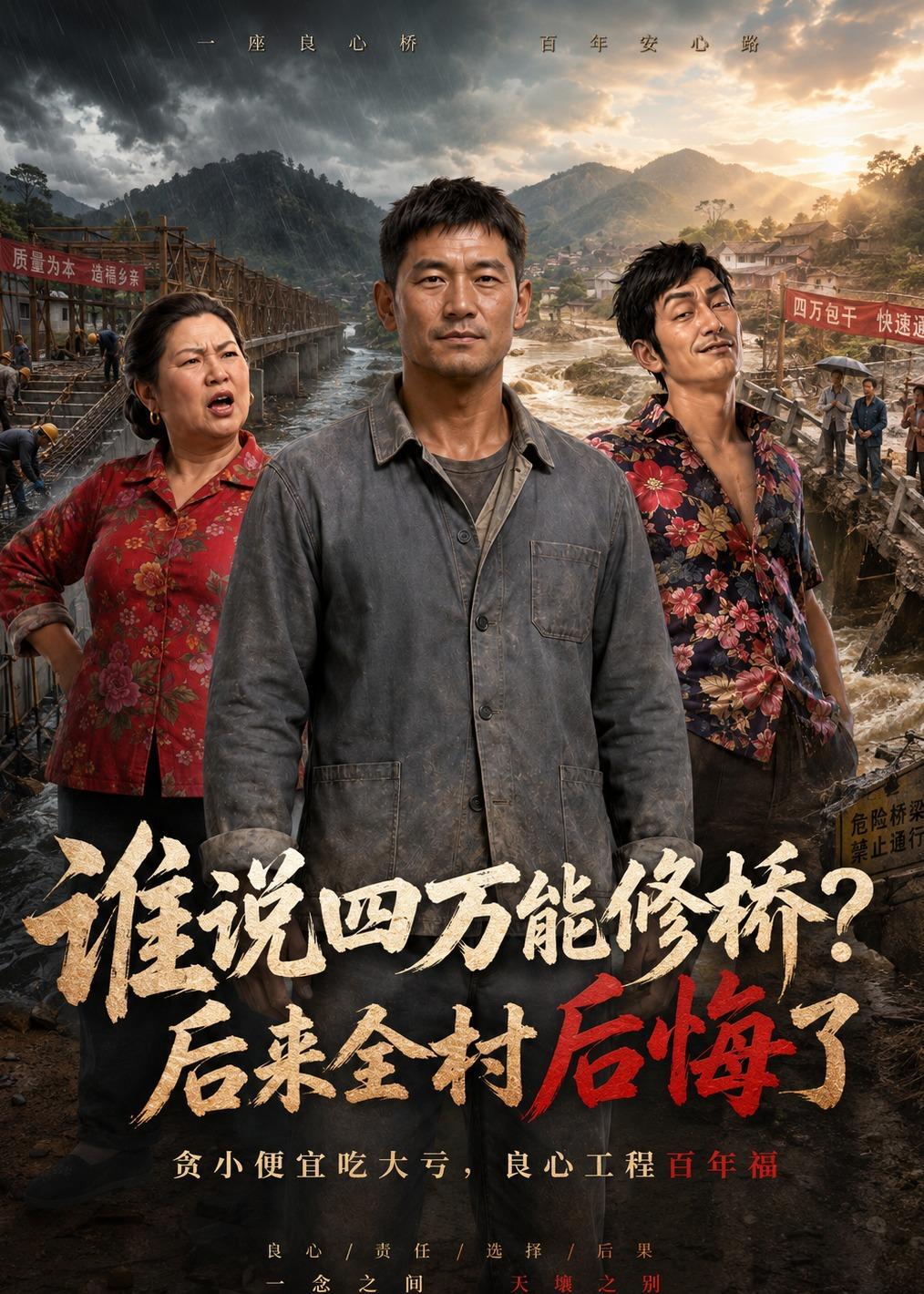 谁说四万能修桥？后来全村后悔了海报
