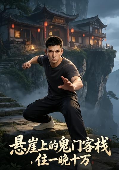 悬崖上的鬼门客栈，住一晚十万海报