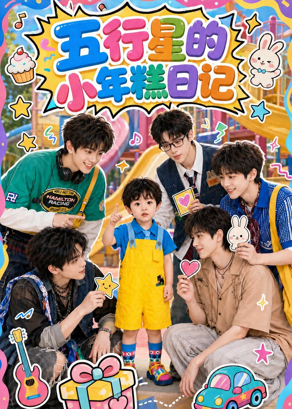五行星的小年糕日记海报