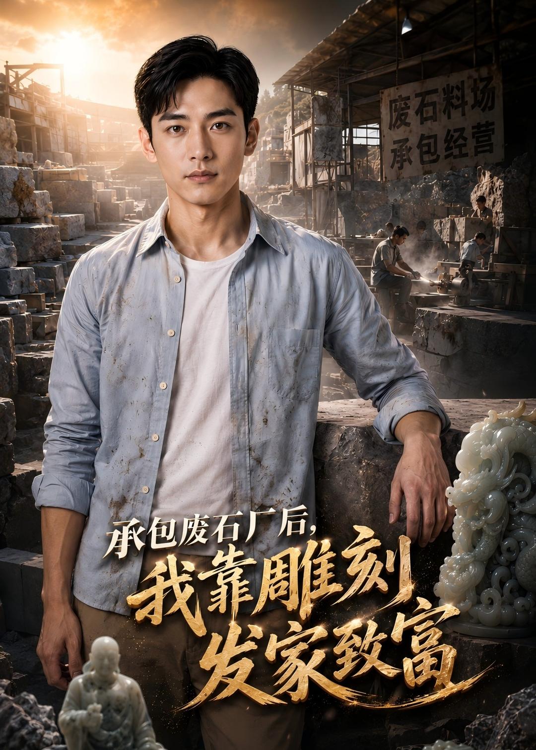 承包废石厂后，我靠雕刻发家致富海报