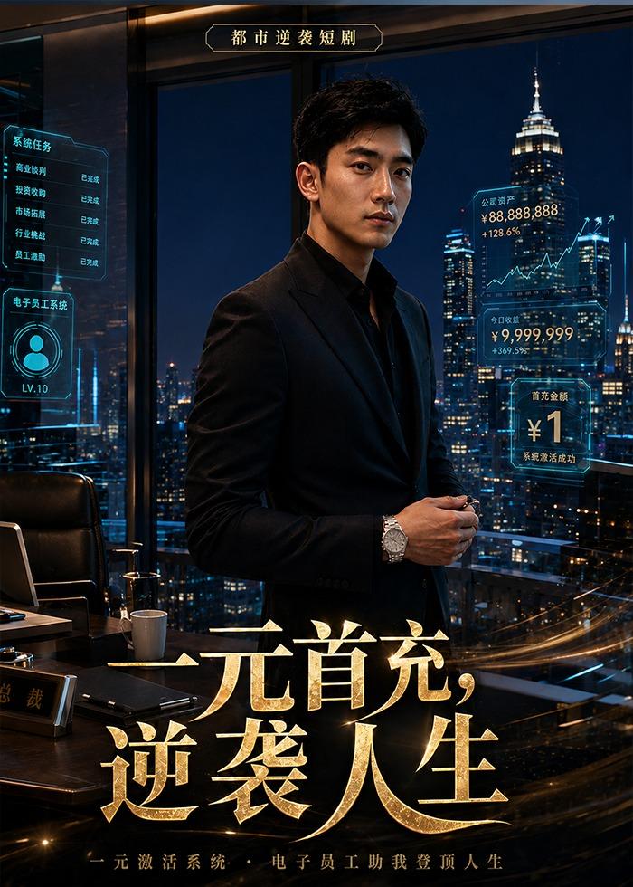 一元首充：逆袭人生海报