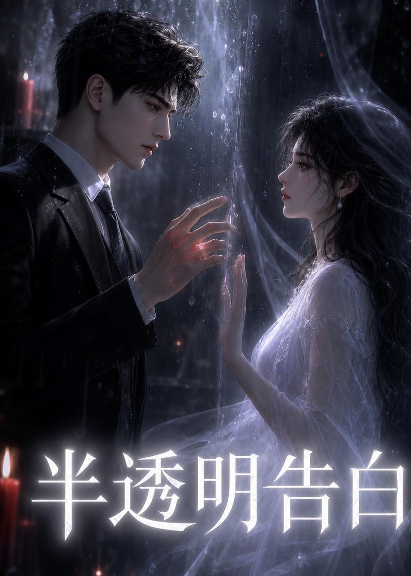 半透明告白海报