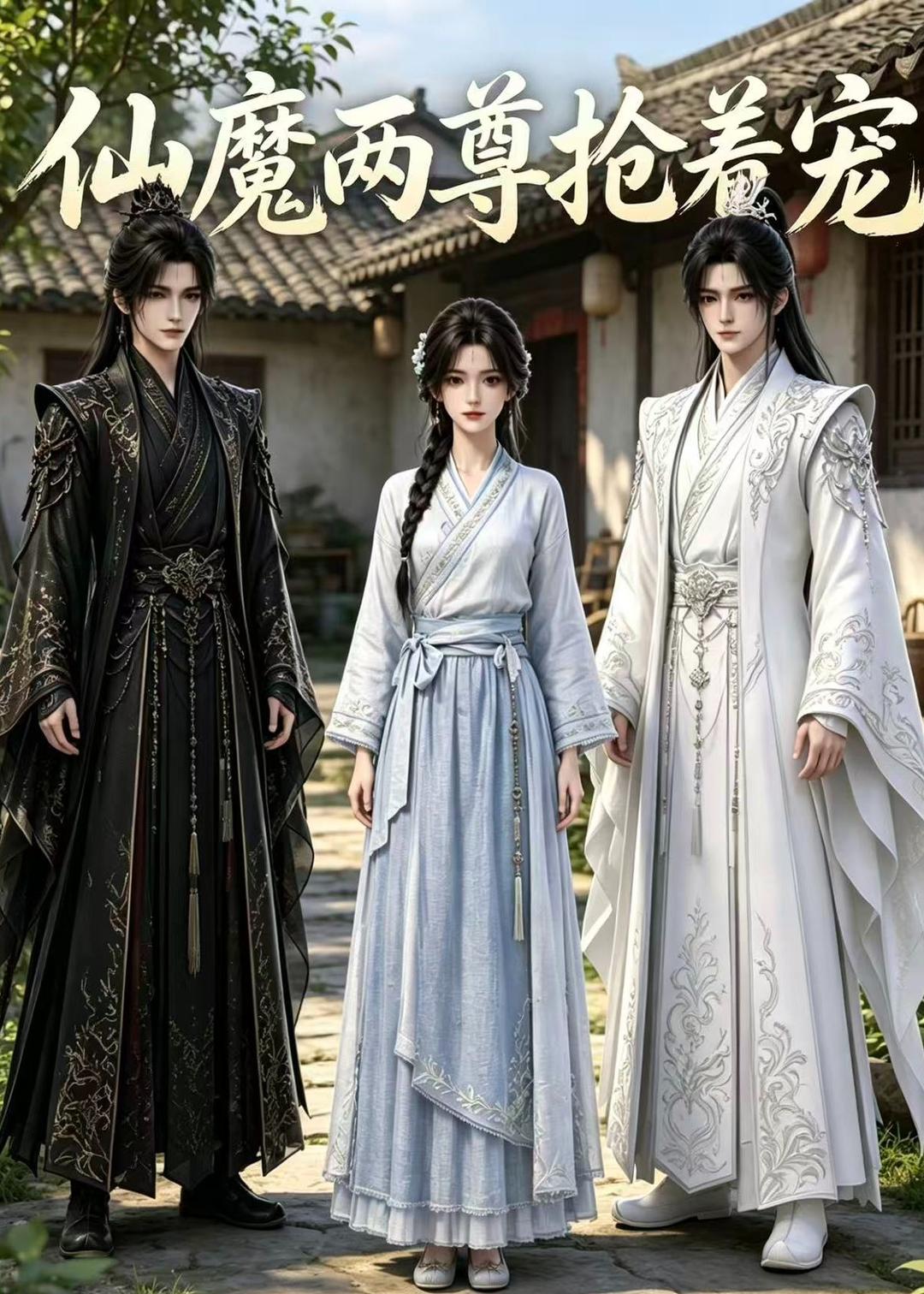仙魔两尊抢着宠海报