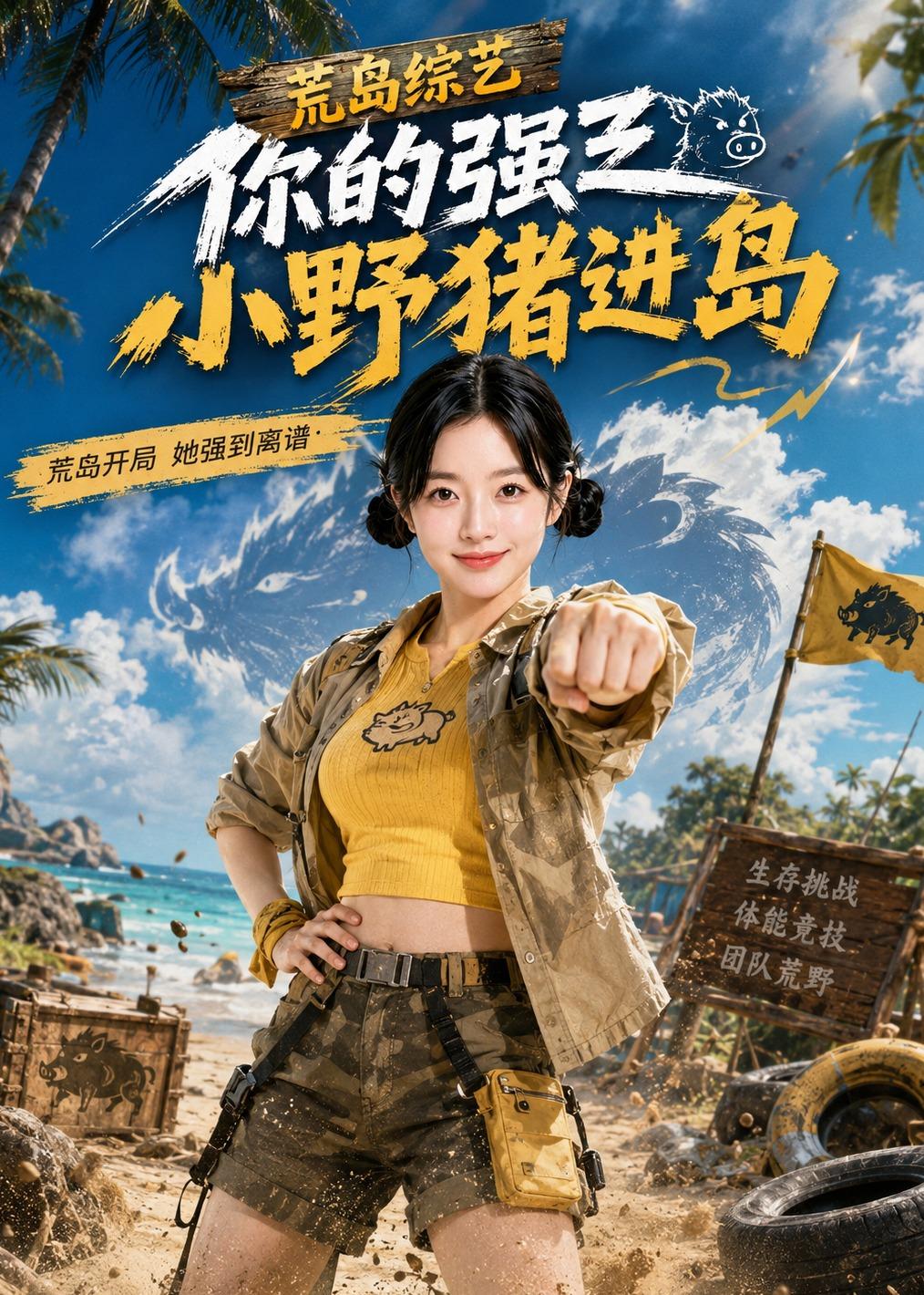 荒野综艺你的强之小野猪进岛海报