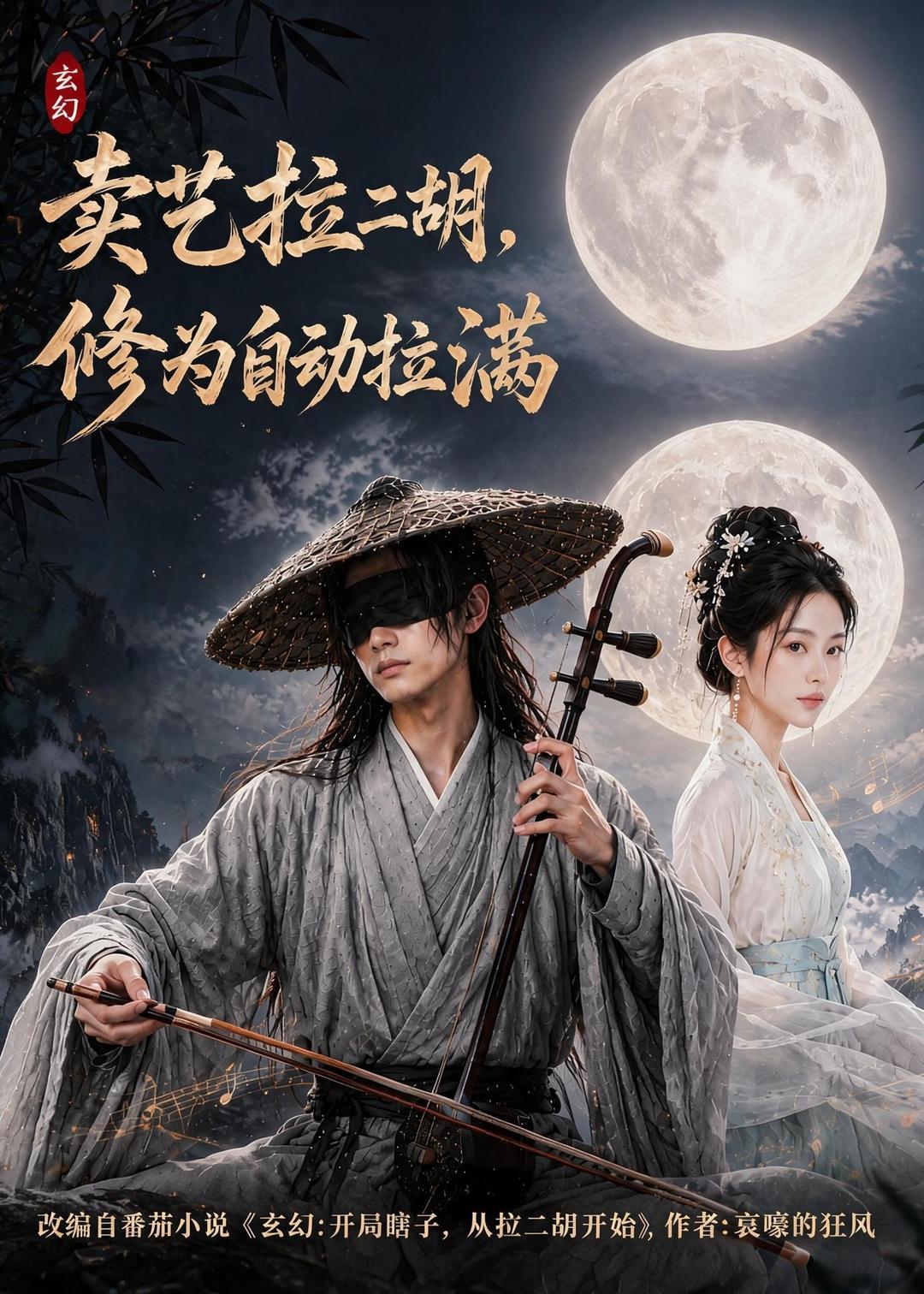 卖艺拉二胡，修为自动拉满海报