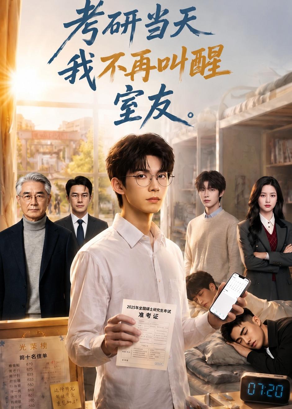 考研当天我不再叫醒室友海报