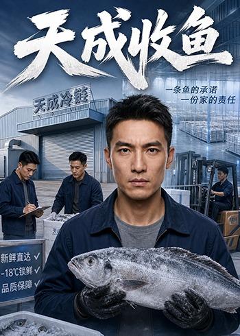天成收鱼海报