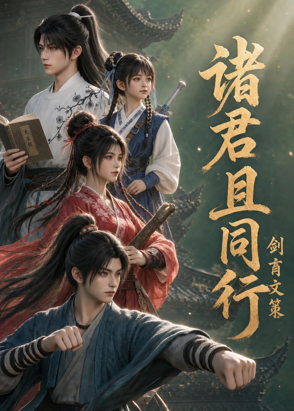 诸君且同行，剑育文策海报
