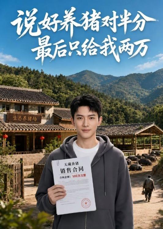 说好养猪对半分最后只给我两万海报