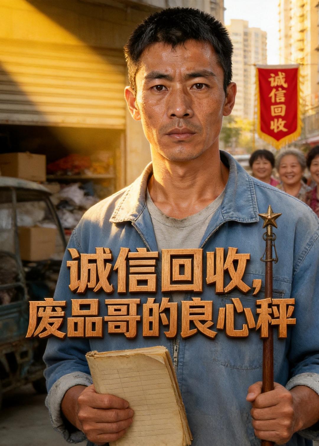诚信回收，废品哥的良心秤海报