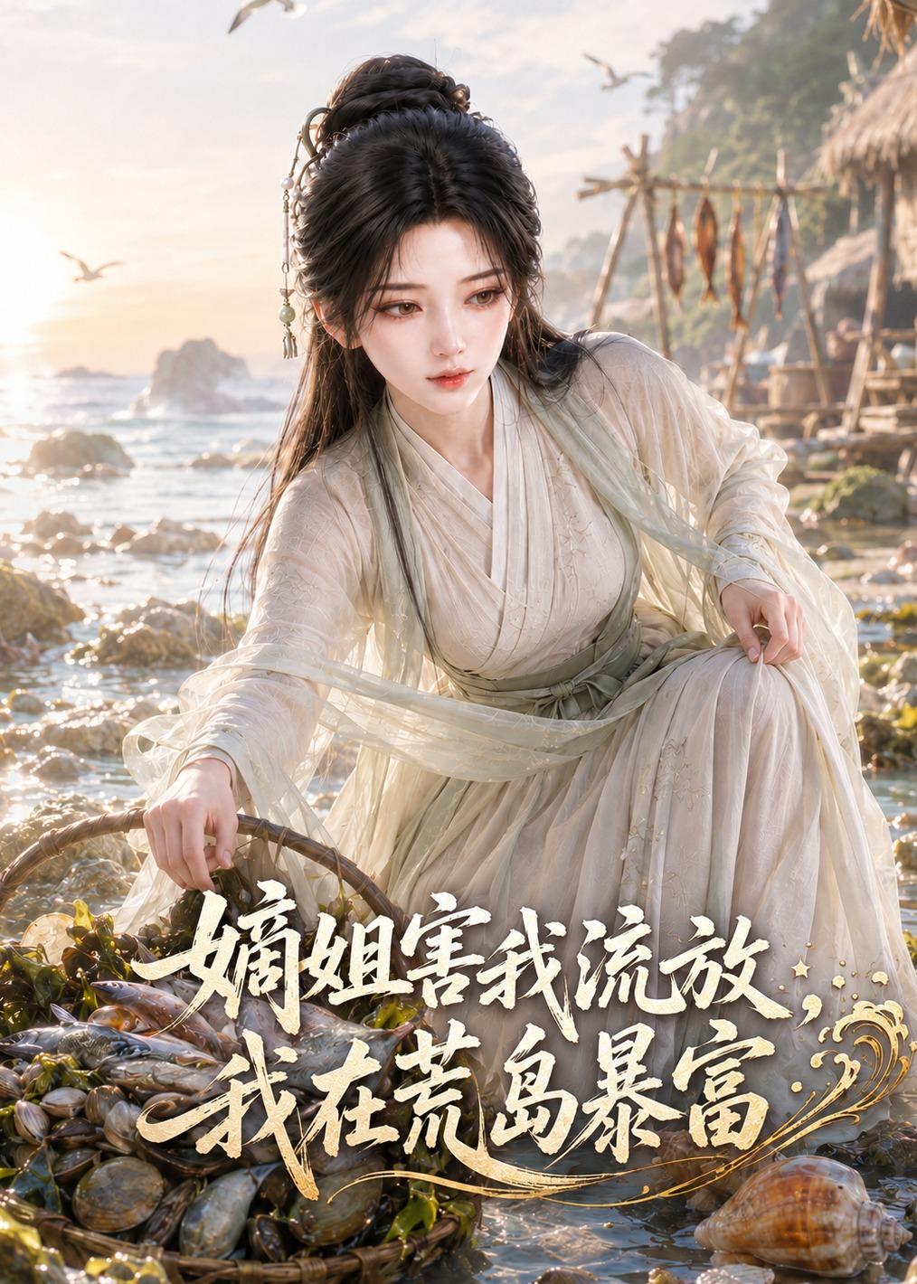 嫡姐害我流放，我在荒岛暴富海报