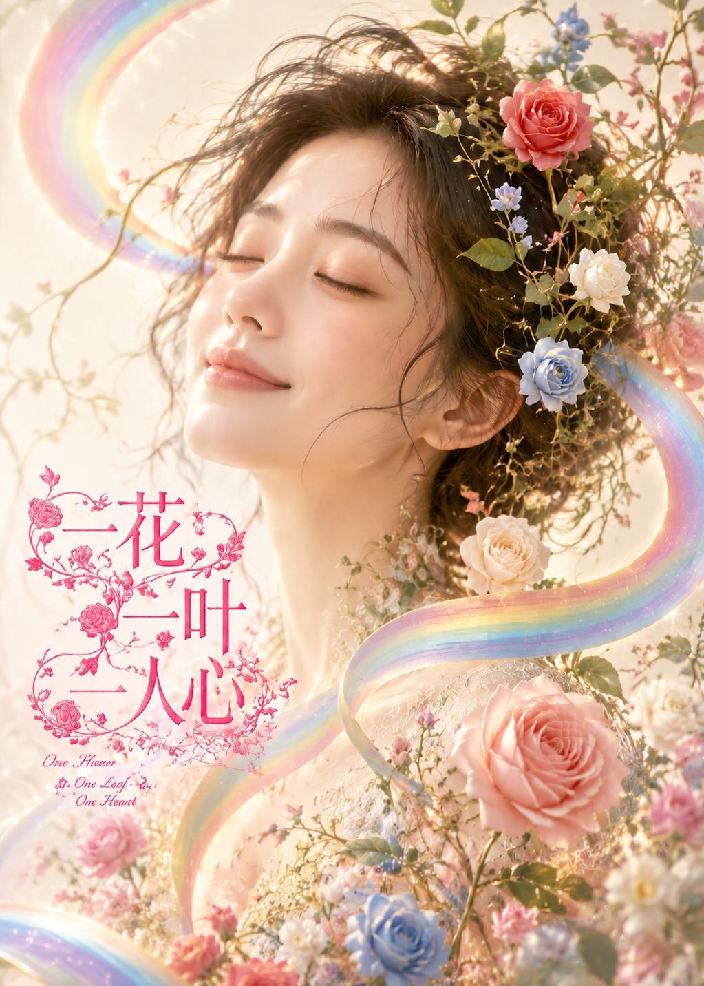 一花一叶一人心海报