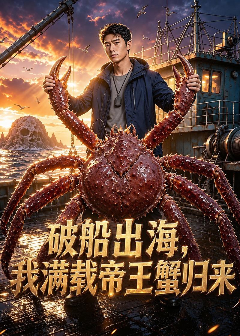 破船出海，我满载帝王蟹归来海报