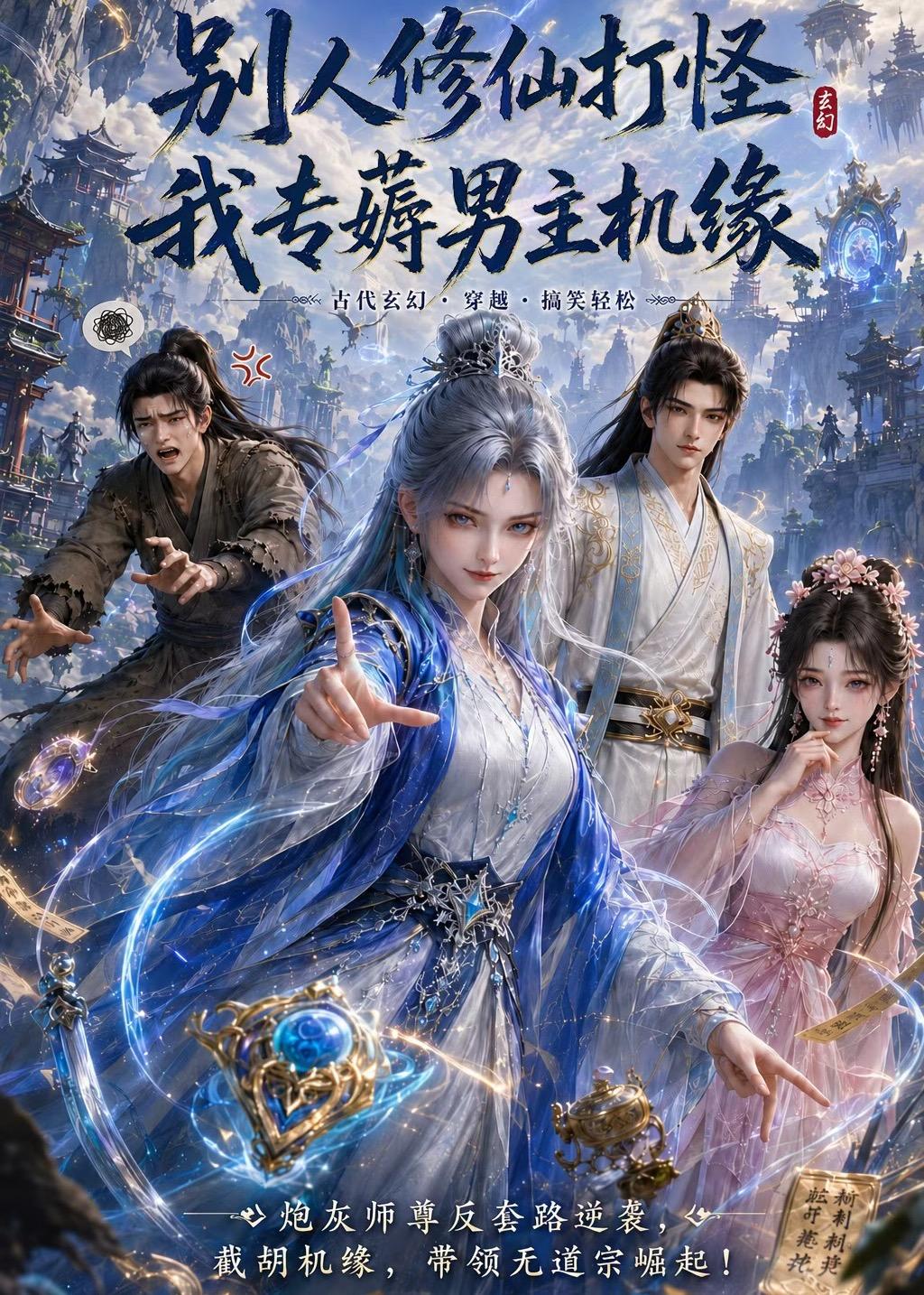 别人修仙打怪，我专薅男主机缘海报