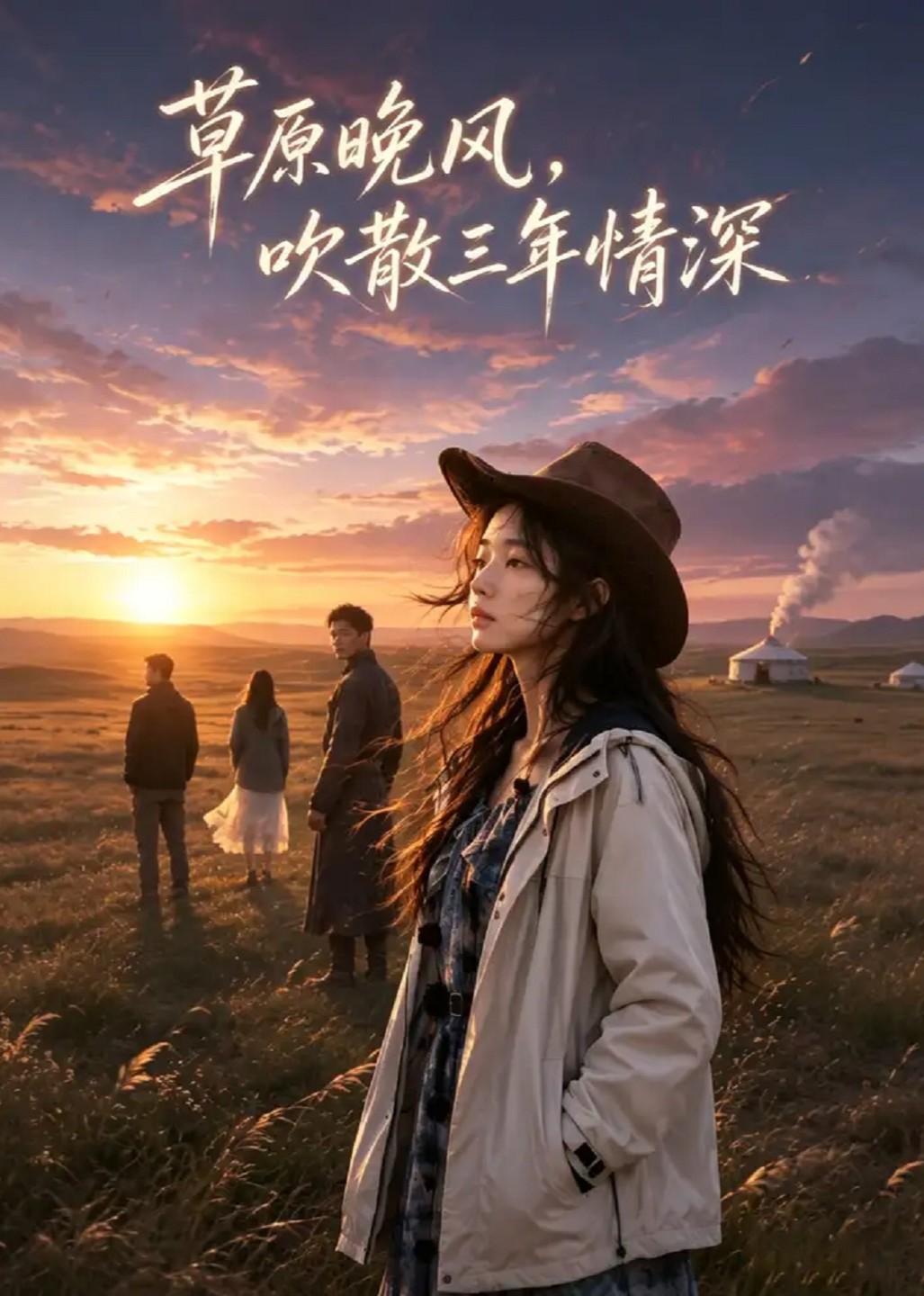 草原晚风，吹散三年情深海报