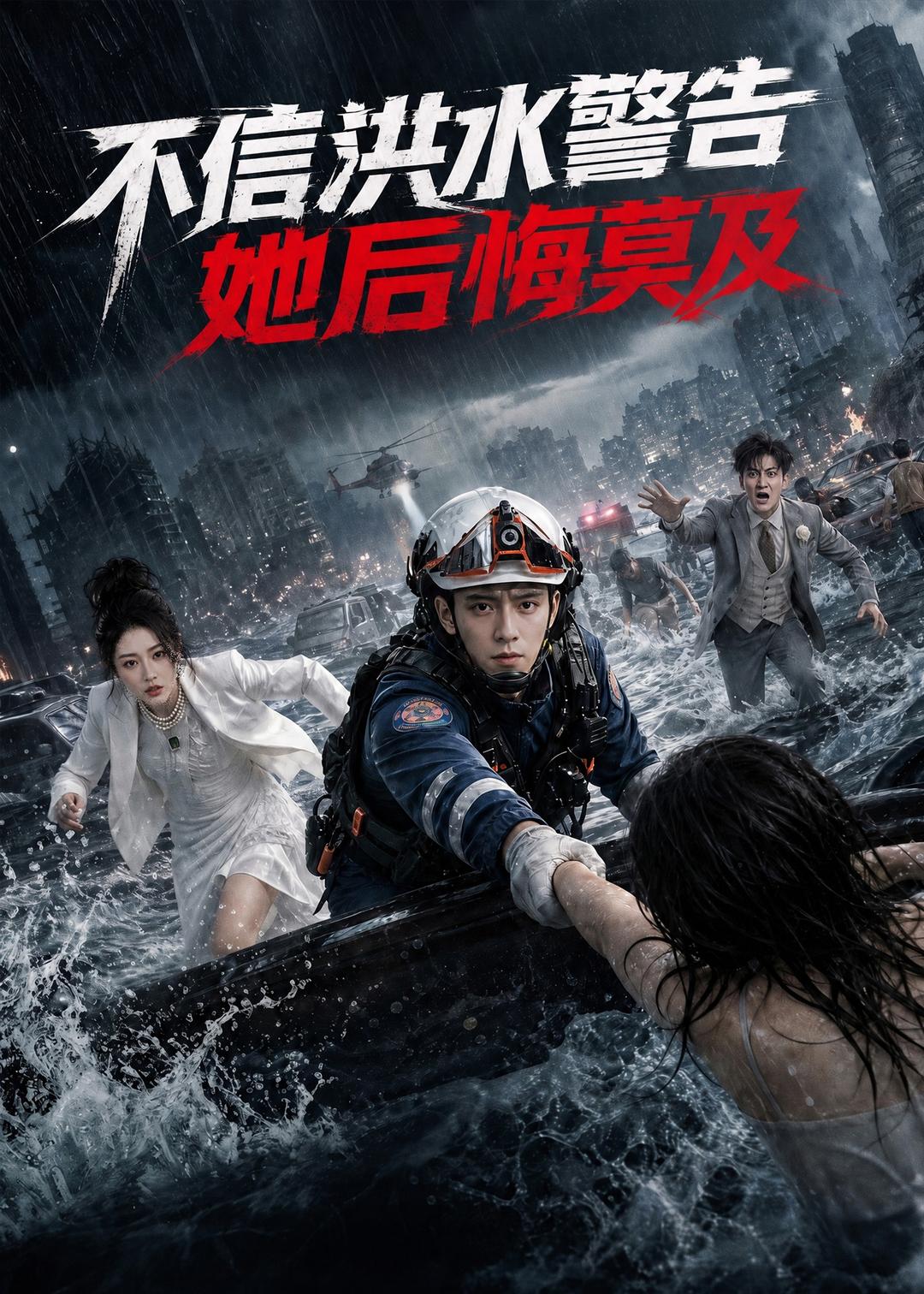 不信洪水警告，她后悔莫及海报
