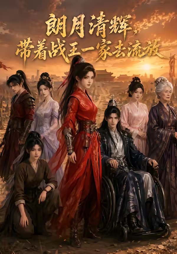 朗月清辉，带着战王一家去流放海报