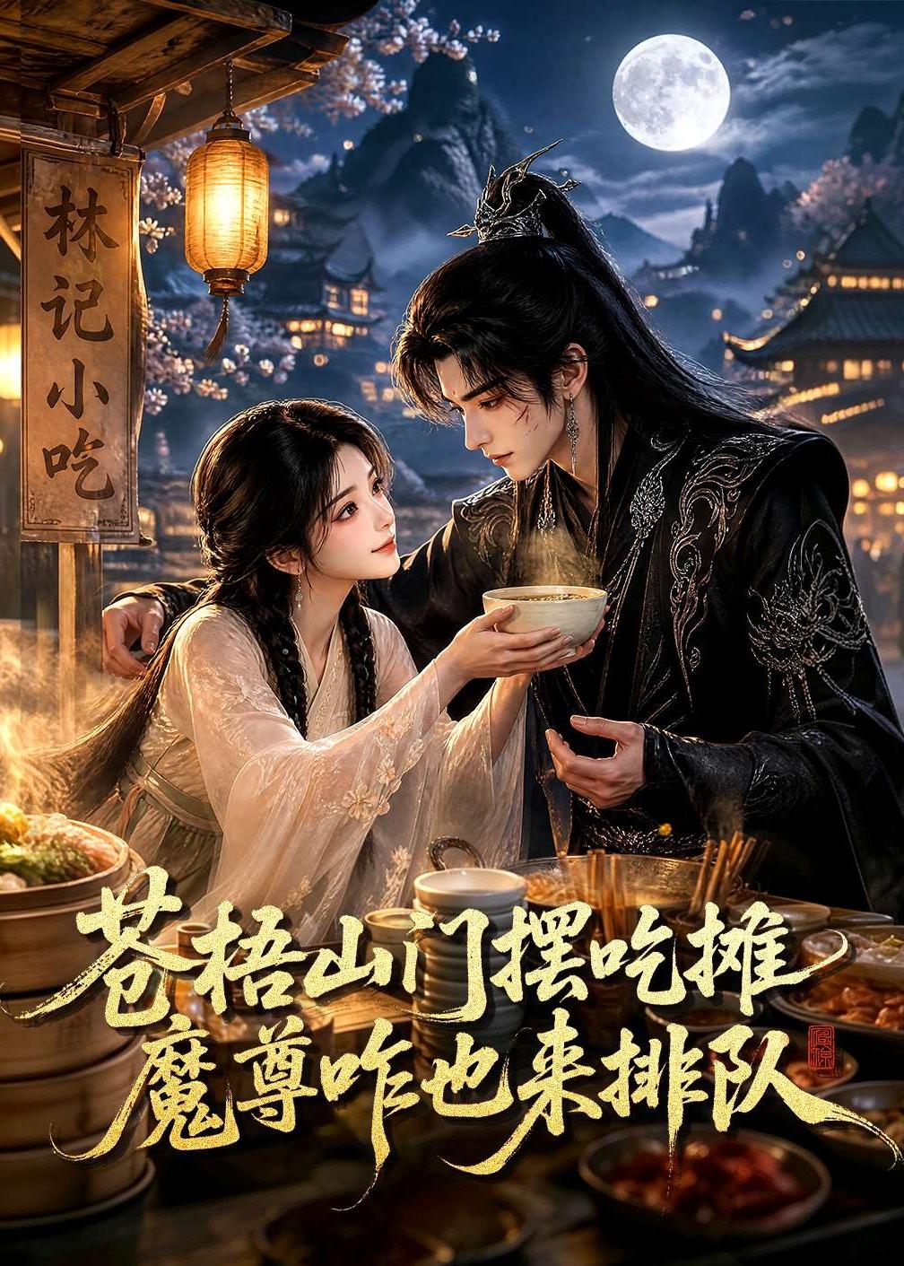 苍梧山门摆摊吃摊魔孽咋也来排队海报