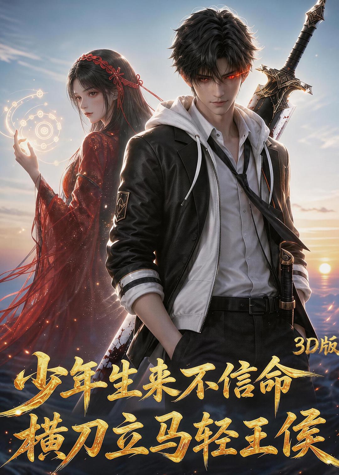 少年生来不信命，横刀立马轻王侯3d版海报