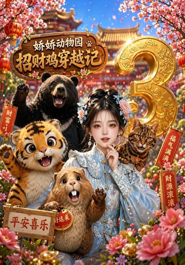 娇娇动物园，招财鸡穿越记第三季海报
