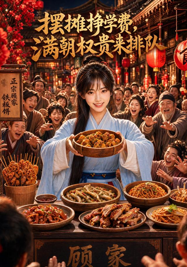 摆摊挣学费，满朝权贵来排队海报